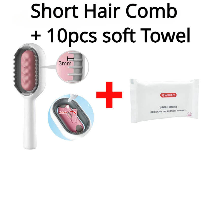 Brosse de retrait de poils d'animaux double face