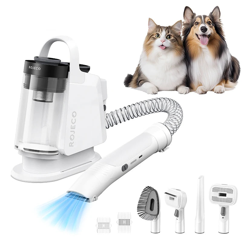 5-in-1 Pet Grooming Vacuum Kit — Smart Touch, 3-Speed Suction for Cats & Dogs