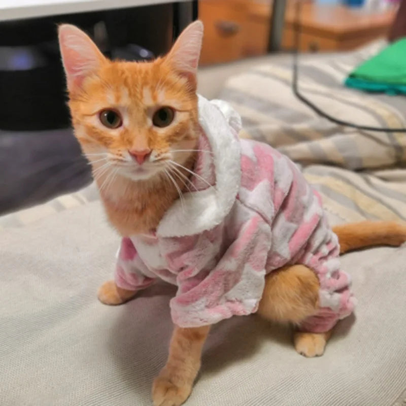 Thickened Fleece Cat & Dog Jumpsuit