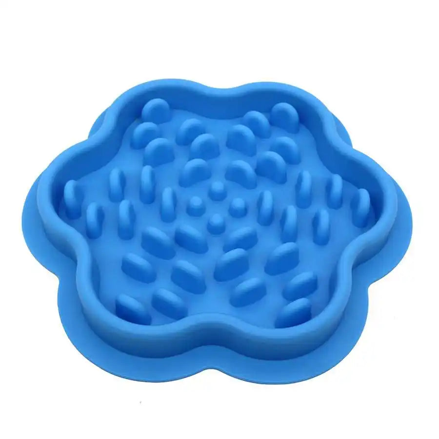 Slow Feeder Bowl for Dogs & Cats — Non-Slip Silicone Anti-Gulping Food Dispenser