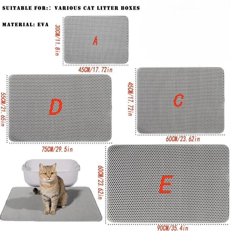 Double-Layer Cat Litter Trapping Mat