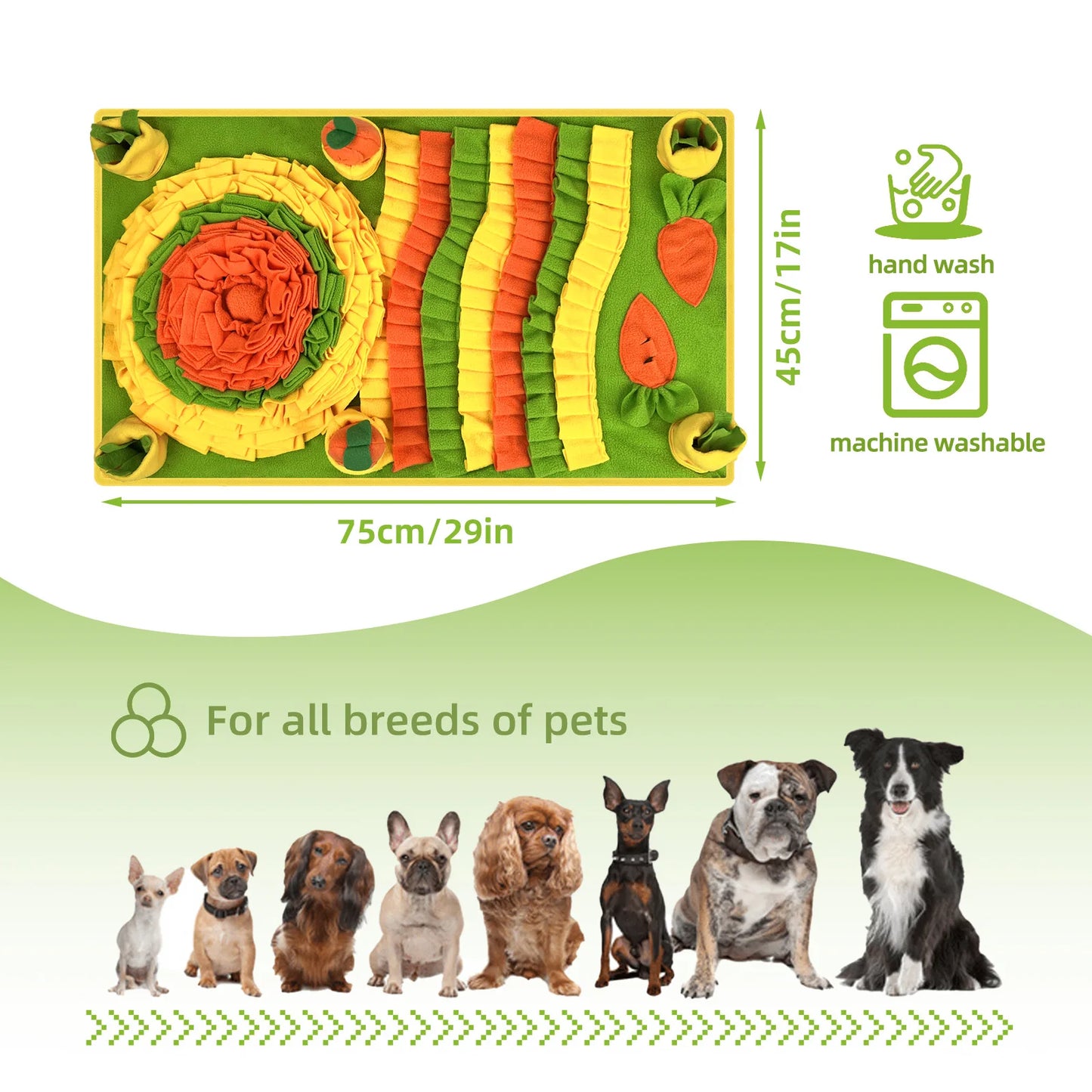 Dog Sniffing Mat – Slow Feeder & Enrichment Blanket