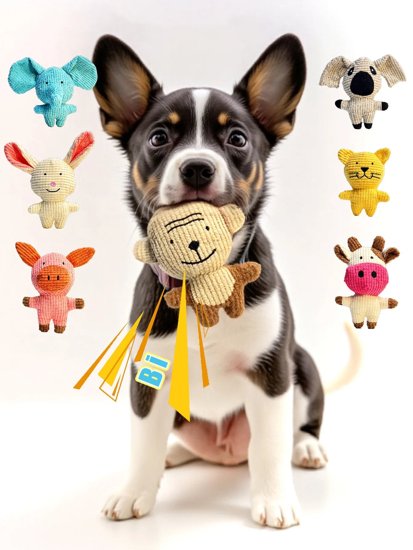 Squeaky Cartoon Plush Toy for Dogs & Cats