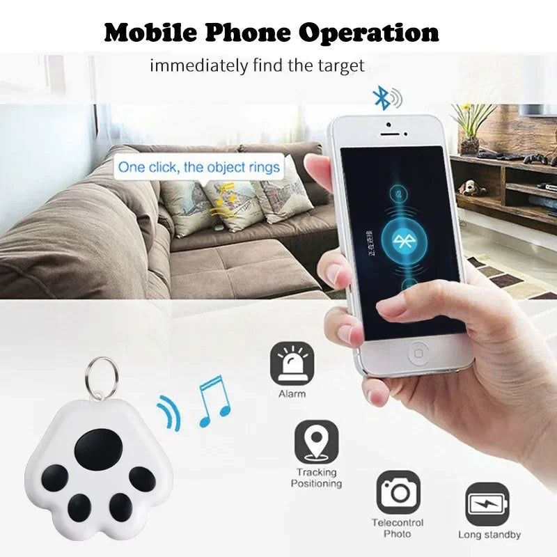 Mini Bluetooth Anti-Lost Tracker with Two-Way Finding for Pets, Keys & Bags
