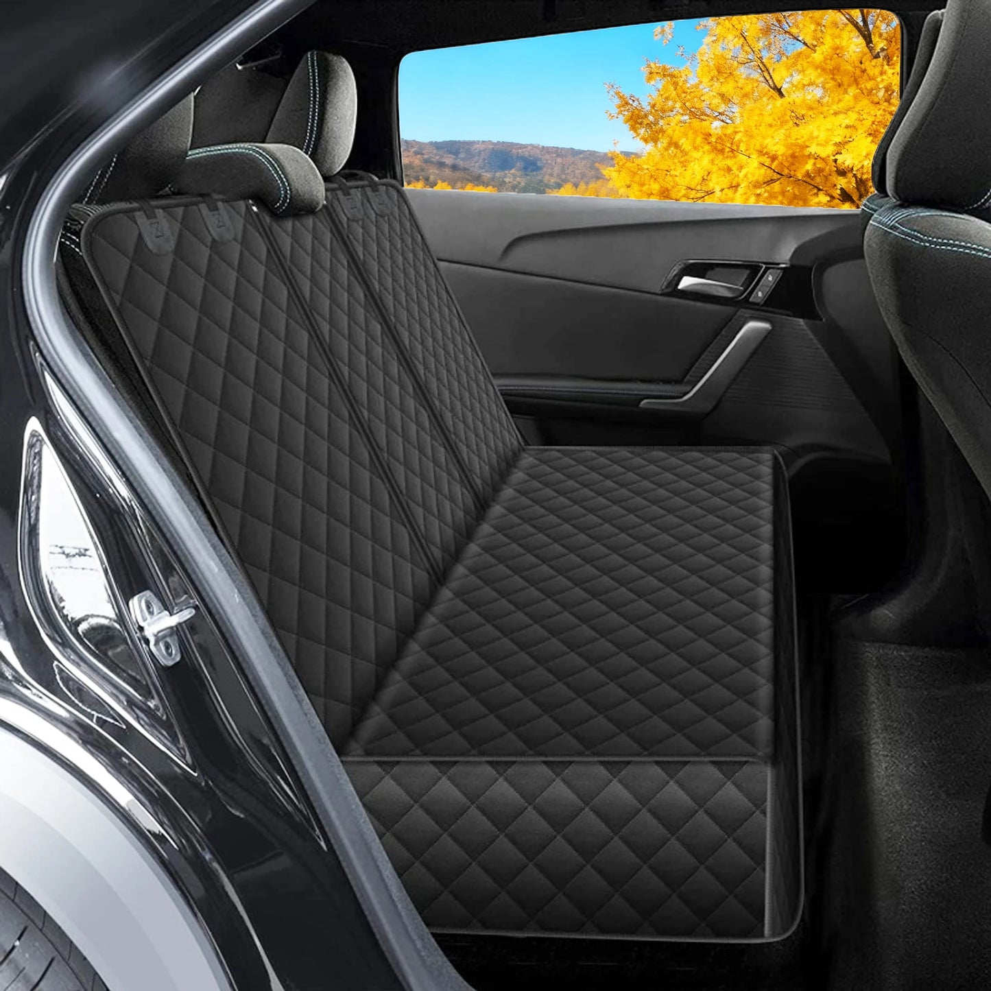 Waterproof Non-Slip Dog Car Seat Cover — Universal Rear Back Seat Protector