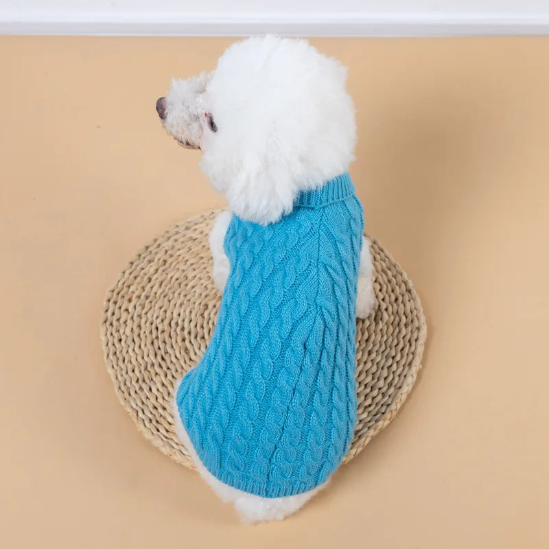 Pull en tricot pour chien | Pull chaud d'automne et d'hiver pour petits chiens et chiots