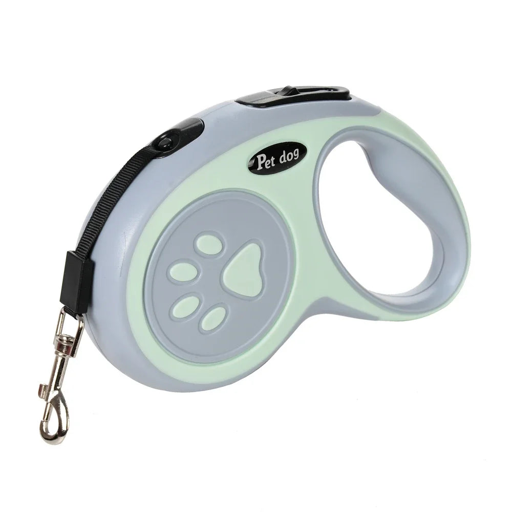 Retractable Dog Leash with One-Button Lock