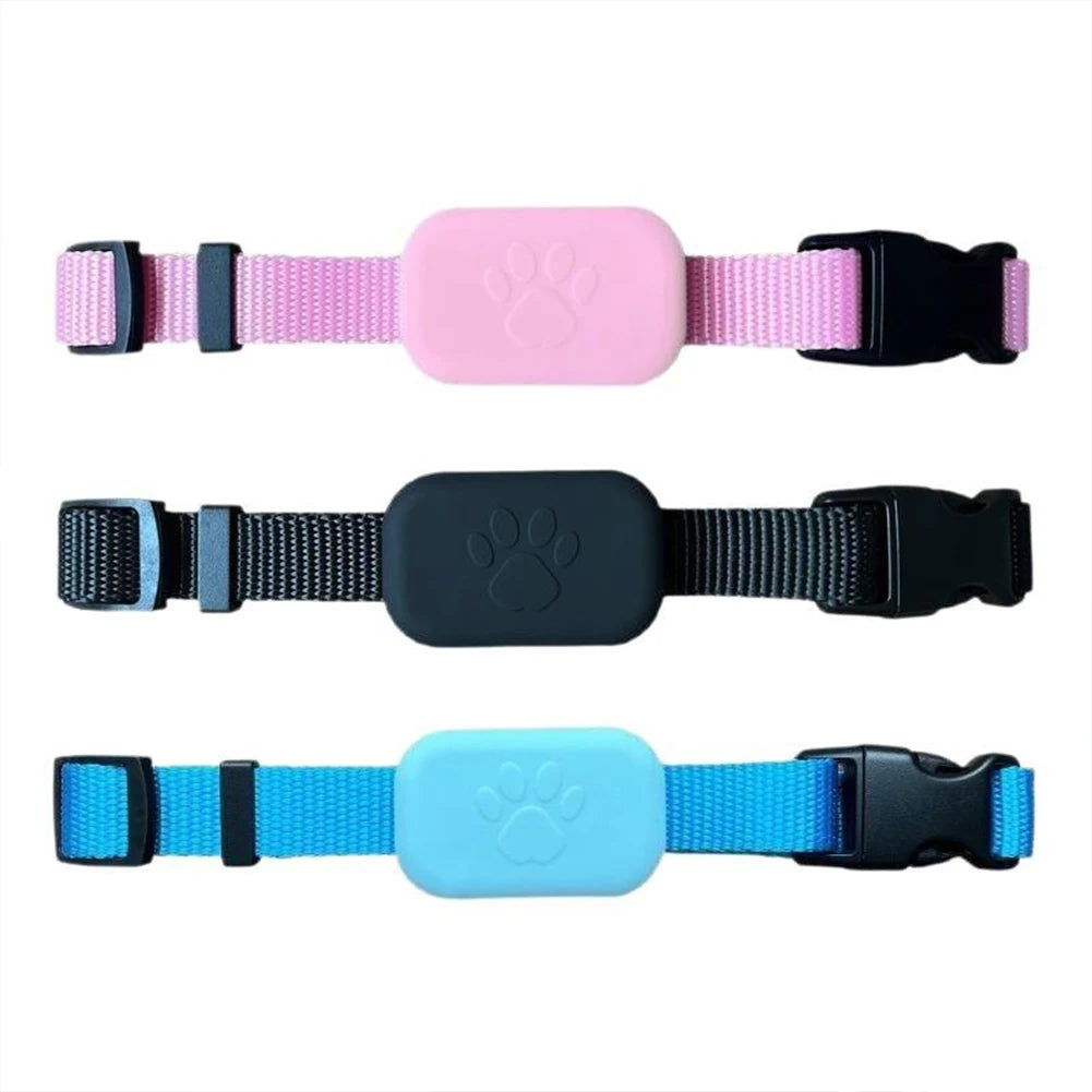 Wearable Pet Locator with Adjustable Silicone Collar for Dogs & Cats