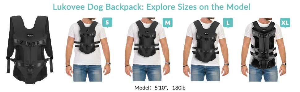 Hands-Free Dog Front Carrier Backpack for Hiking & Cycling