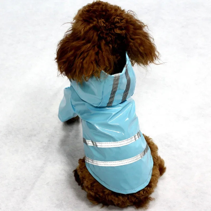 Imperméable réfléchissant pour chien | Cape Poncho coupe-vent pour petits chiens et chats
