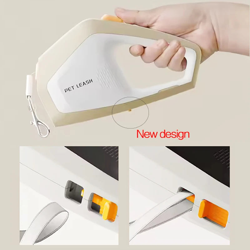 5m Retractable Dog Leash with Quick-Release