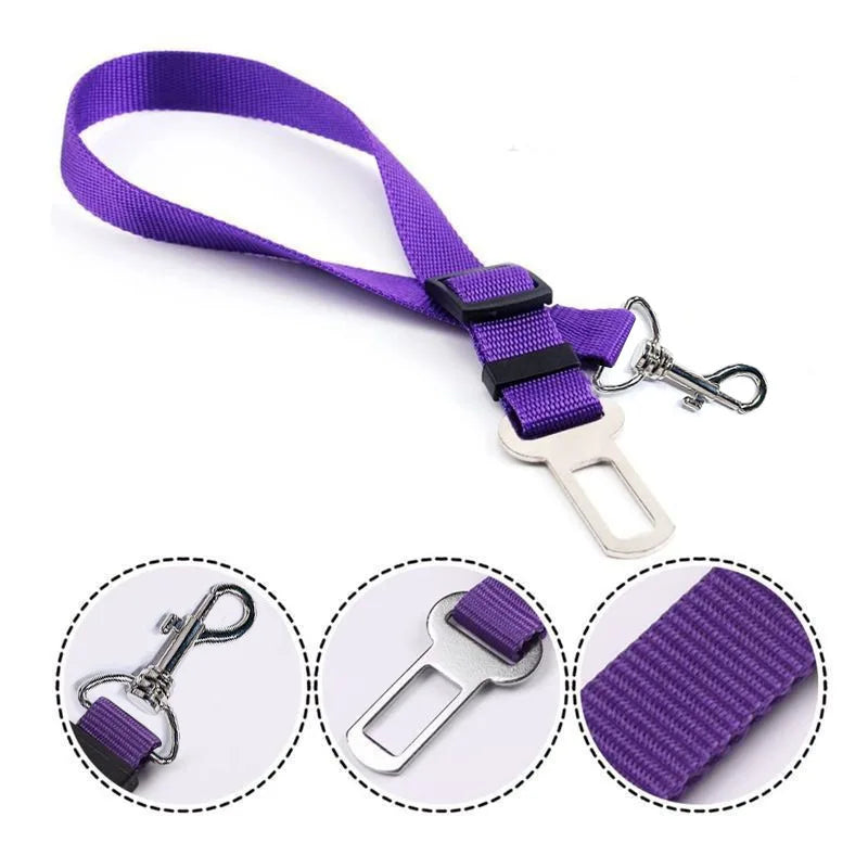 Adjustable Pet Car Seat Belt & Safety Harness