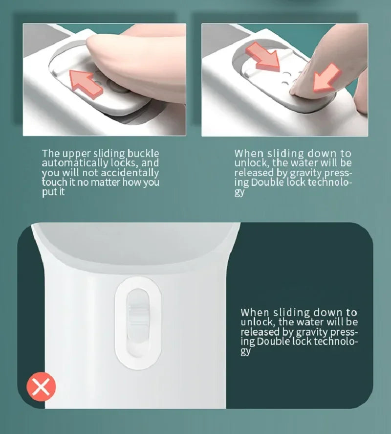 Portable Pet Travel Water Bottle with Bowl