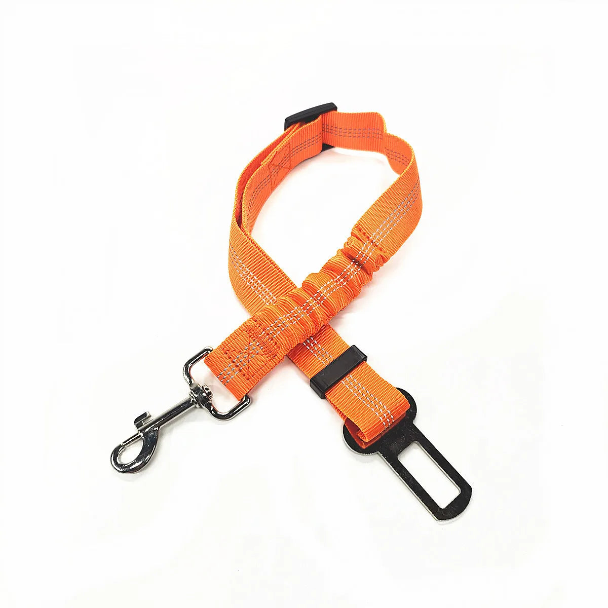 Ceinture de sécurité rétractable pour chien avec bande réfléchissante
