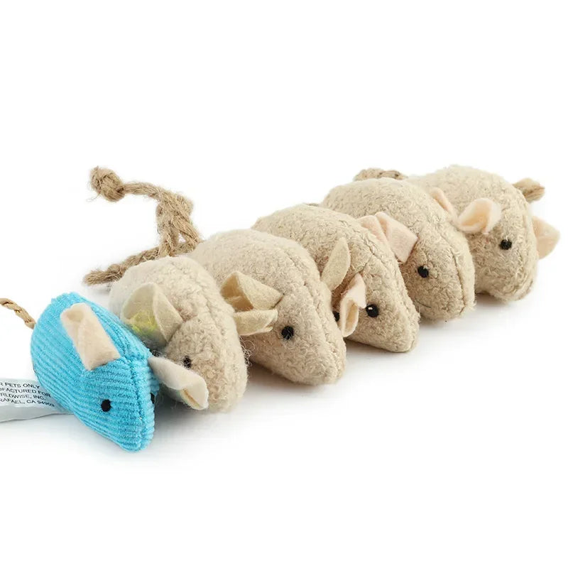 Plush Catnip Mouse Toy for Cats