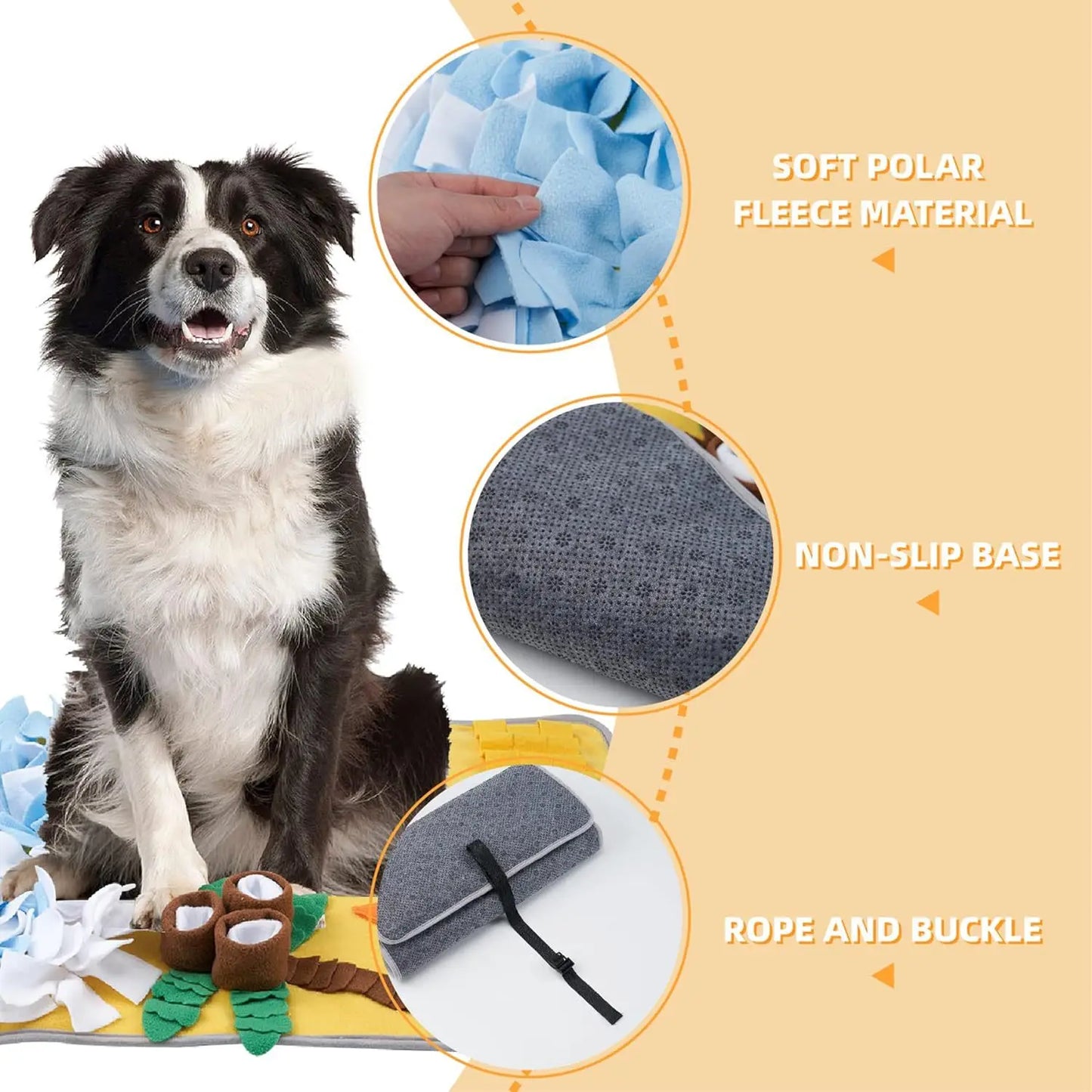 Dog Sniffing Mat – Slow Feeder & Enrichment Blanket