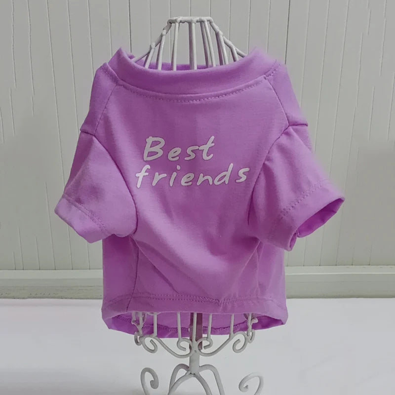 Round Neck T-Shirt Vest for Dogs — 7 Colours, S to XXL