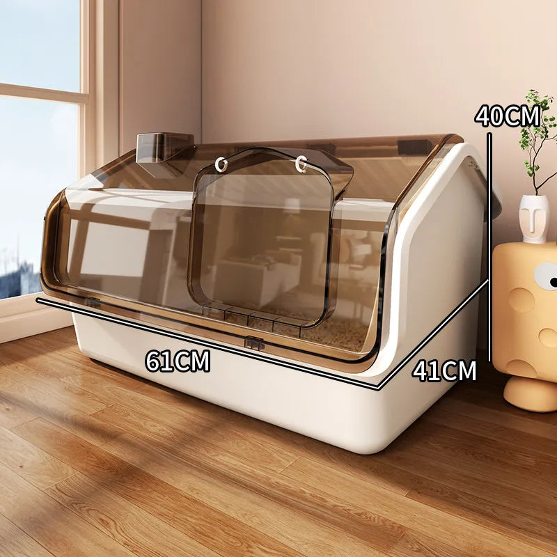 Automatic Self-Cleaning Cat Litter Box — Large Covered with Odour Control & Low Noise
