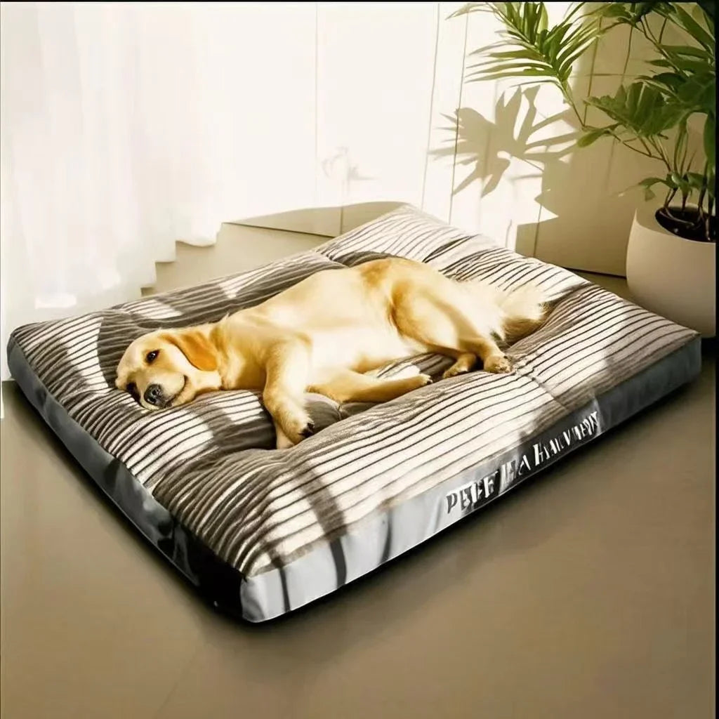 Corduroy Dog Bed Mat – Thick Washable Sofa Pad for Medium & Large Dogs