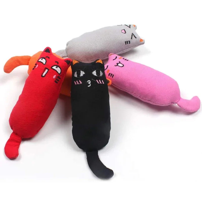 Catnip Plush Toy with Crinkle Sound - Dental Chew for Cats & Kittens