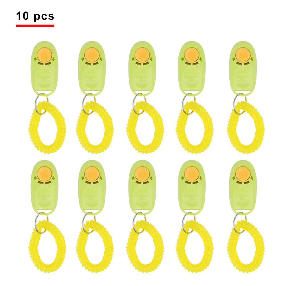 Pet Training Clicker with Wrist Strap (10 Pack)