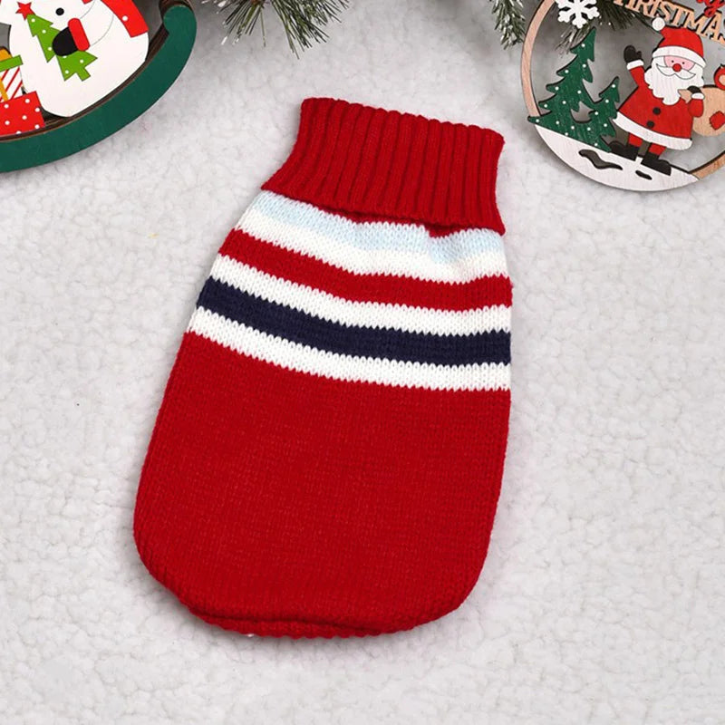 Animal Print Knit Sweater for Cats & Small Dogs