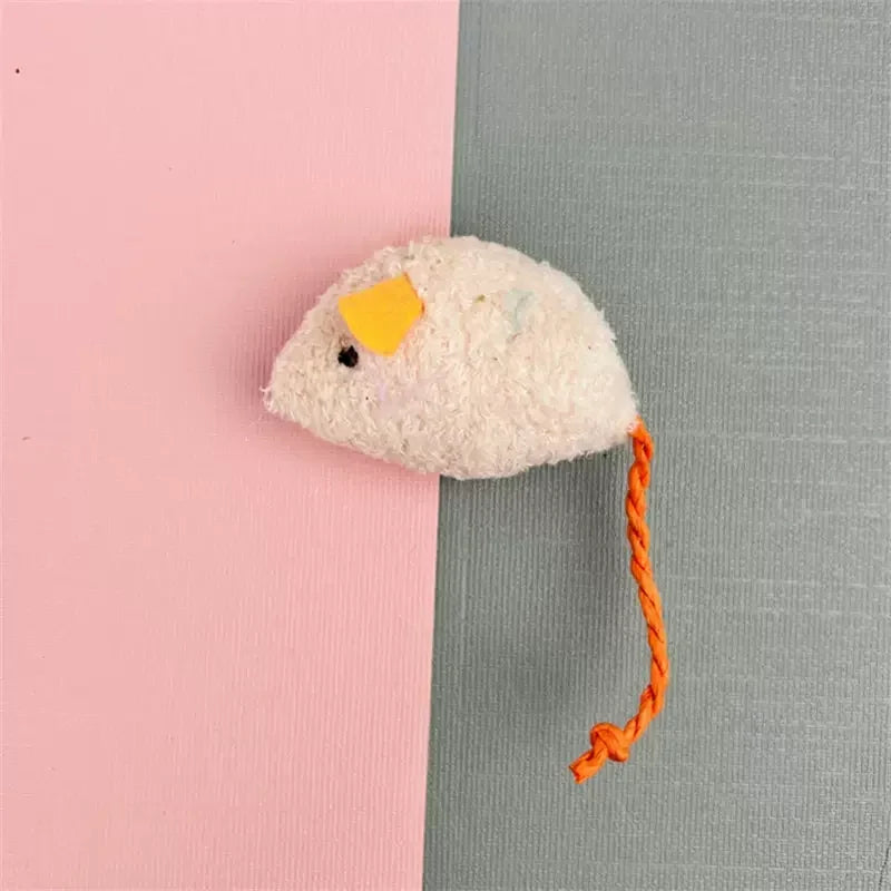 Plush Mouse Cat Toy - Colourful Catnip Mice for Kittens (20 Pack)