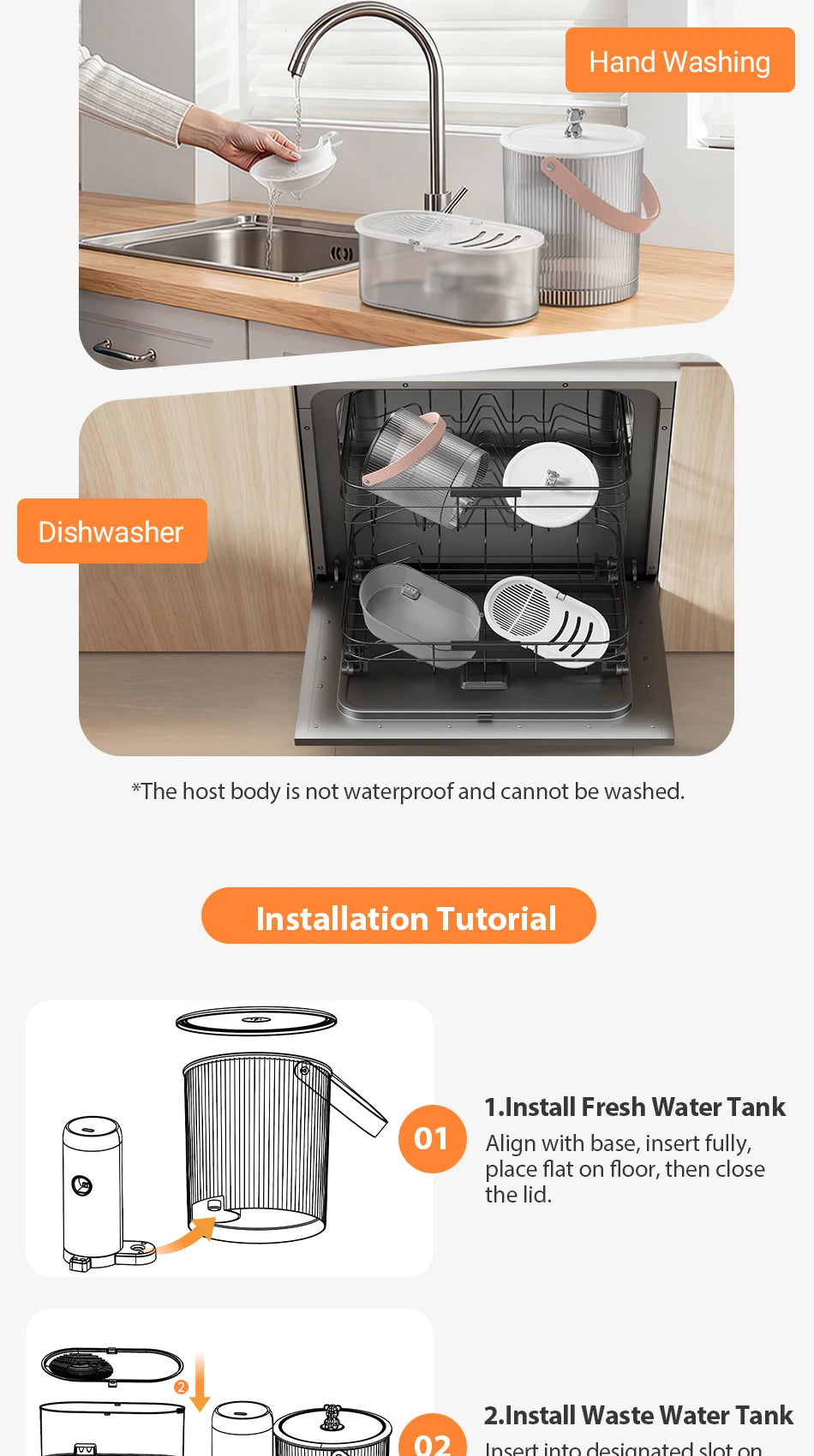 Smart Pet Water Fountain 3L Wireless Ultra Silent