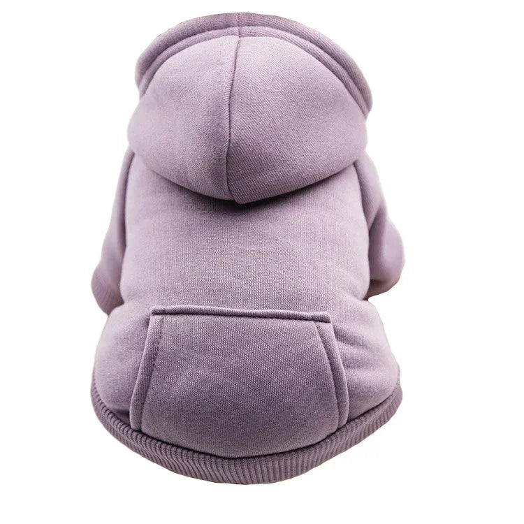 Manteau à capuche en polaire pour chien | Veste sweat chaude d'automne et d'hiver pour petits chiens et chats