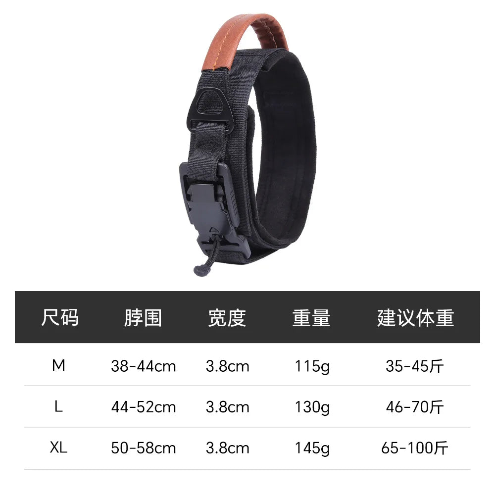 Adjustable Tactical Training Collar for Medium & Large Dogs