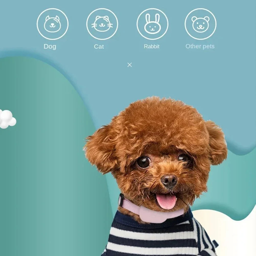 Smart Pet Collar Tracker for Cats & Dogs — 6–12 Month Battery Life
