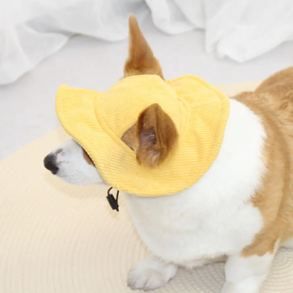 Fashionable Pet Dog Hat with Adjustable Sun Protection XS to XL Size for Small Medium Large Dogs Pet Outdoor Suppies Accessories