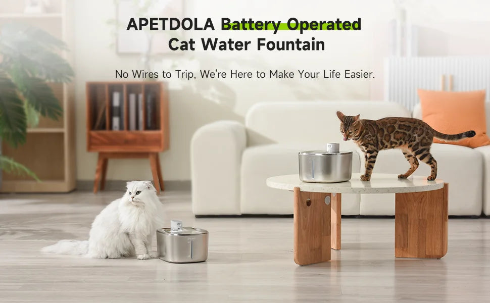 4L Wireless Auto Sensor Pet Water Fountain for Cats & Dogs
