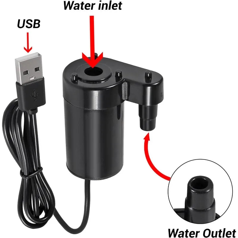 Mini Submersible Water Pumps for Aquariums & Fountains