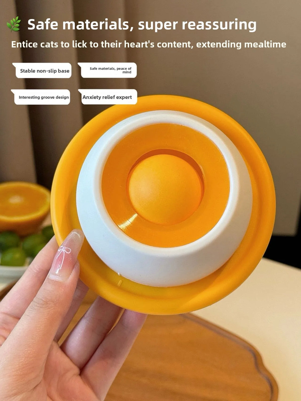 Non-Slip Lick Mat Slow Feeder for Dogs & Cats — Calming & Oral Health