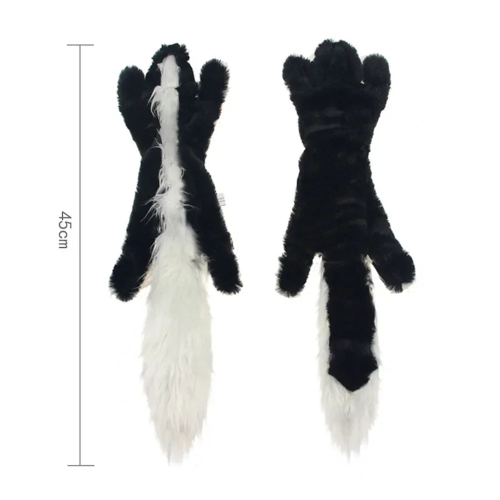 Jouet pour chien en peluche crocodile couineur avec papier froissé