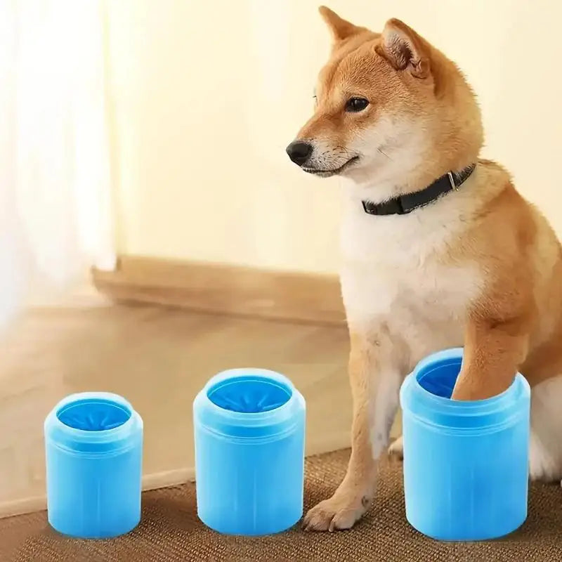 Silicone Dog Paw Cleaner Cup with Soft Bristles
