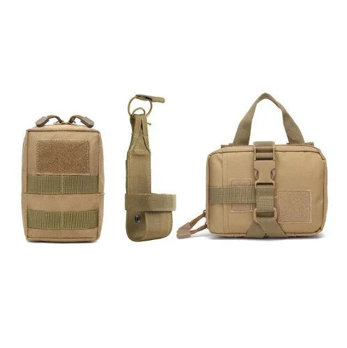 Dog Harness MOLLE Pouch Set with Belt