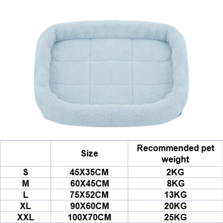 Soft Plush Pet Bed Mat – Calming Cushion for Cats & Dogs, S to XXL