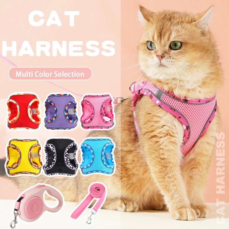 No-Pull Step-In Dog Harness & Leash Set for Small & Medium Dogs