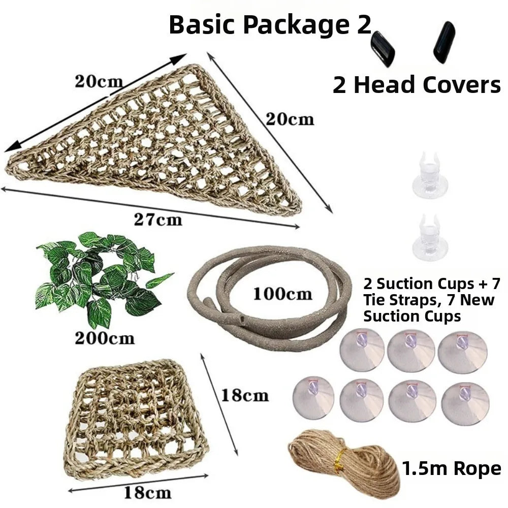 Rattan Reptile Climbing Vine Set
