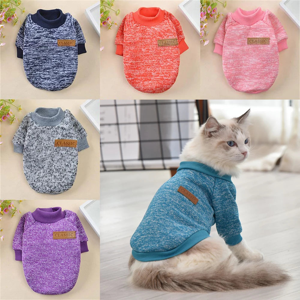 Non-Hair-Sticking Pet Hoodie for Cats & Small Dogs