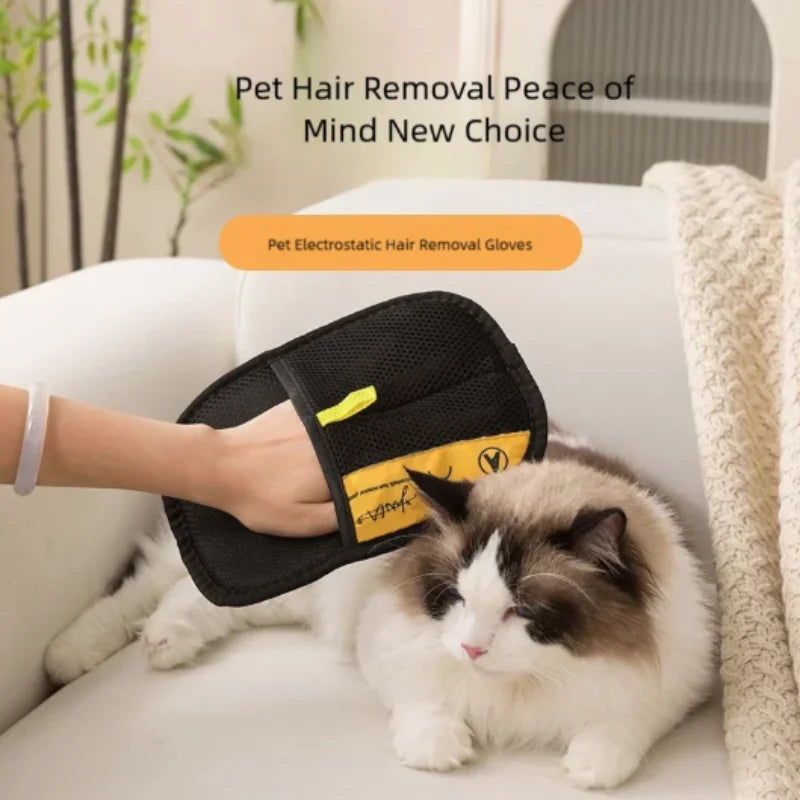 Cloth Pet Hair Removal Gloves