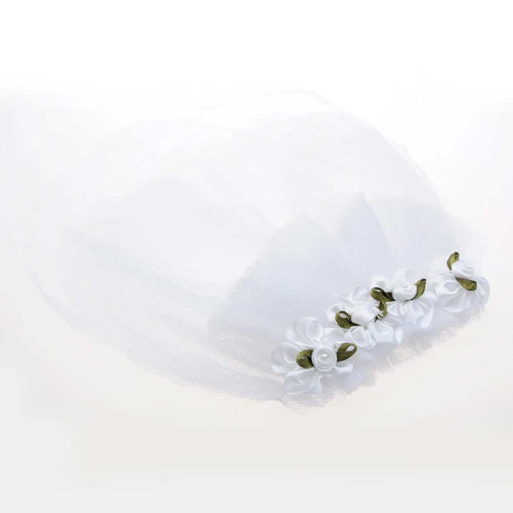 Pet Wedding Veil with Flower