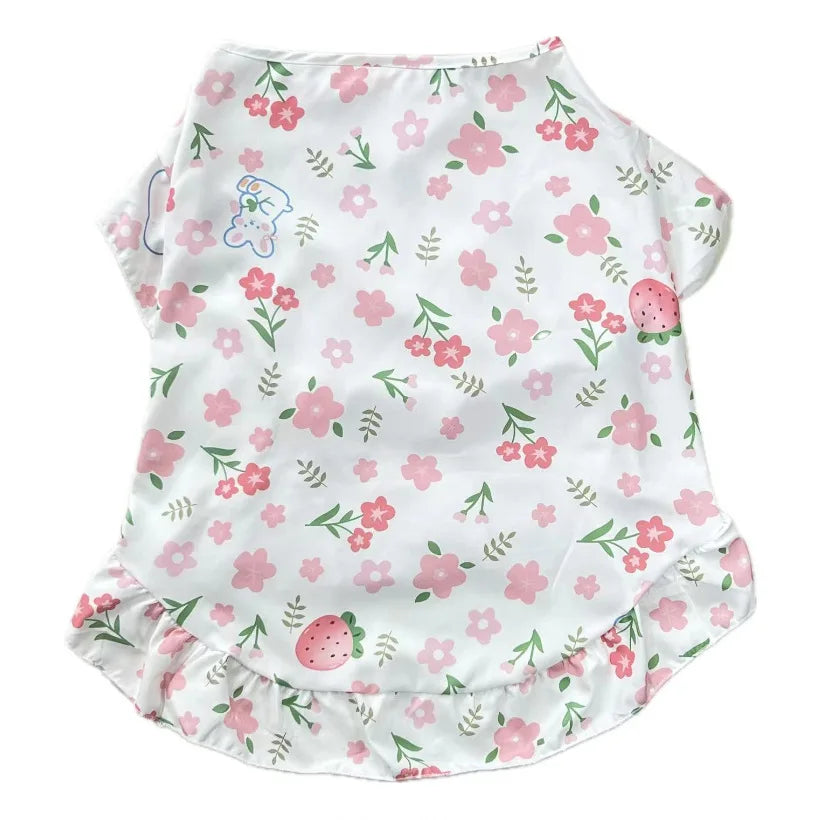 Robe de princesse rafraîchissante et gilet d'été pour chiens de taille moyenne et grande