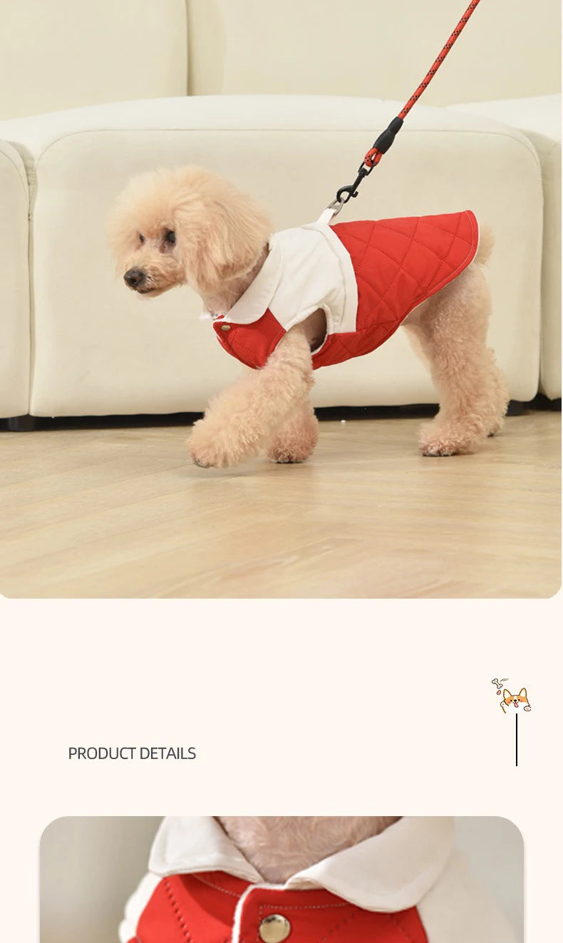Warm Cotton Dog Coat Vest & Puppy Shirt