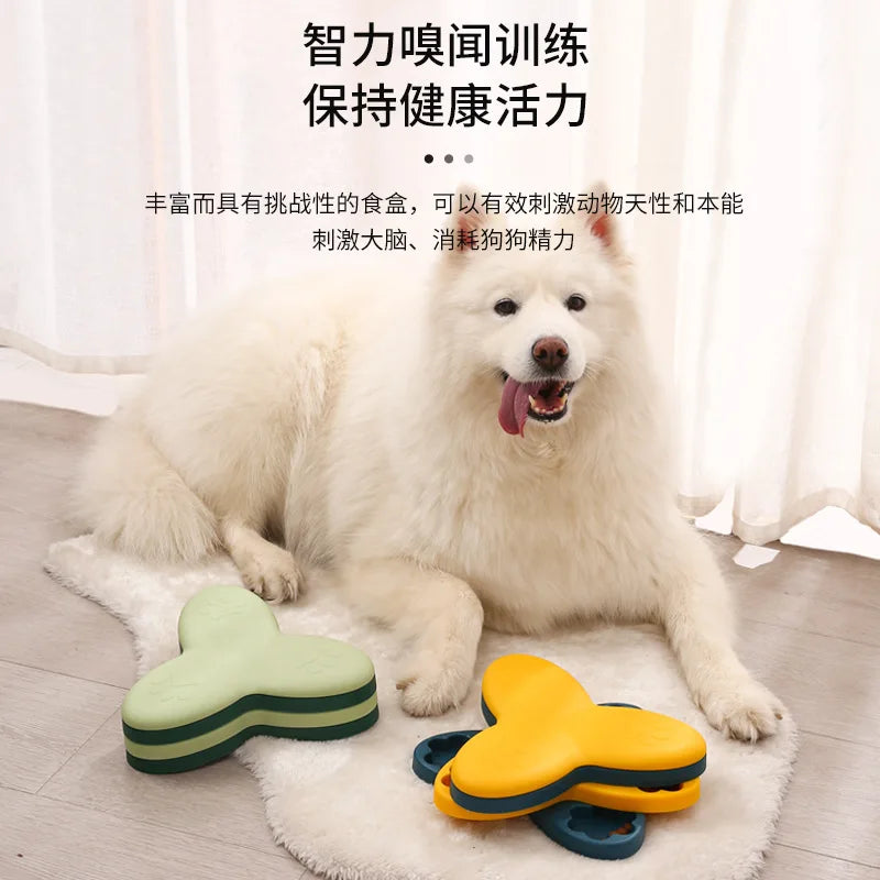 Non-Slip Puzzle Slow Feeder Bowl – Interactive Food Game for Dogs & Cats