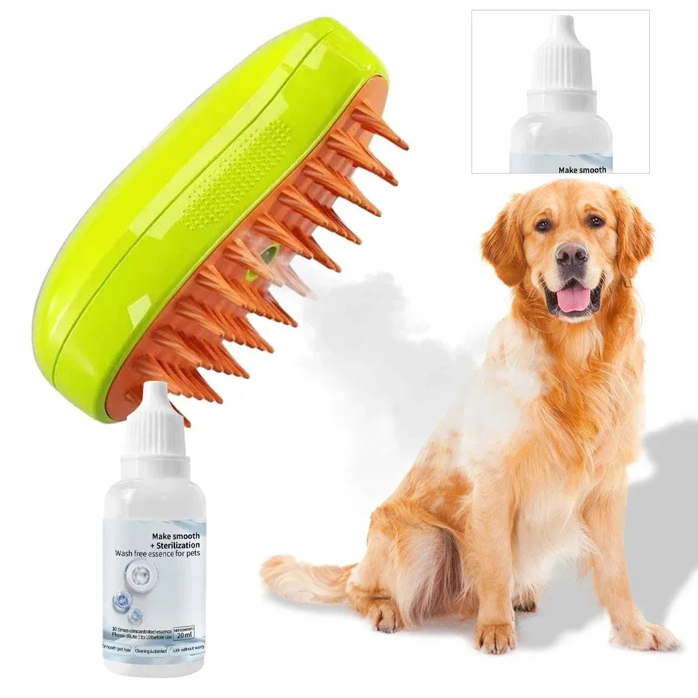 Steamy Brush - Pulvérisateur électrique pour le toilettage des animaux de compagnie