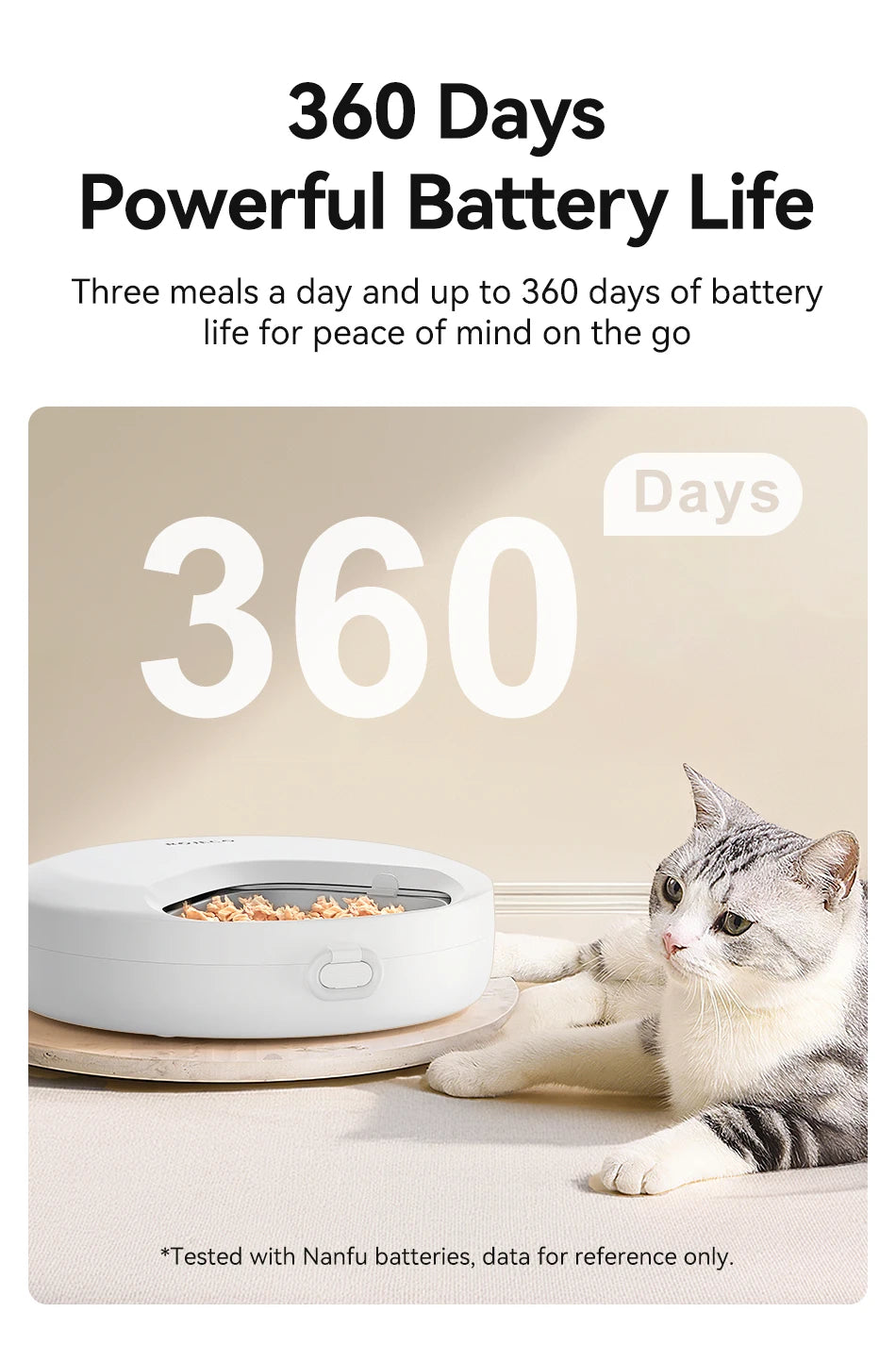 Distributeur Automatique de Croquettes 4 Repas - Distributeur Intelligent Nourriture Sèche et Humide pour Chats et Chiens