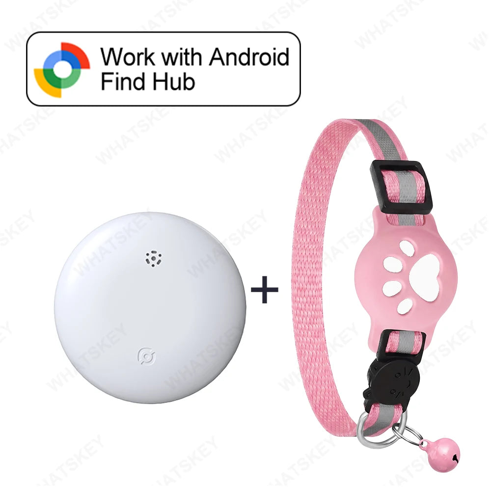 Google Find My Device Pet Collar Tracker for Cats & Dogs — Android Compatible